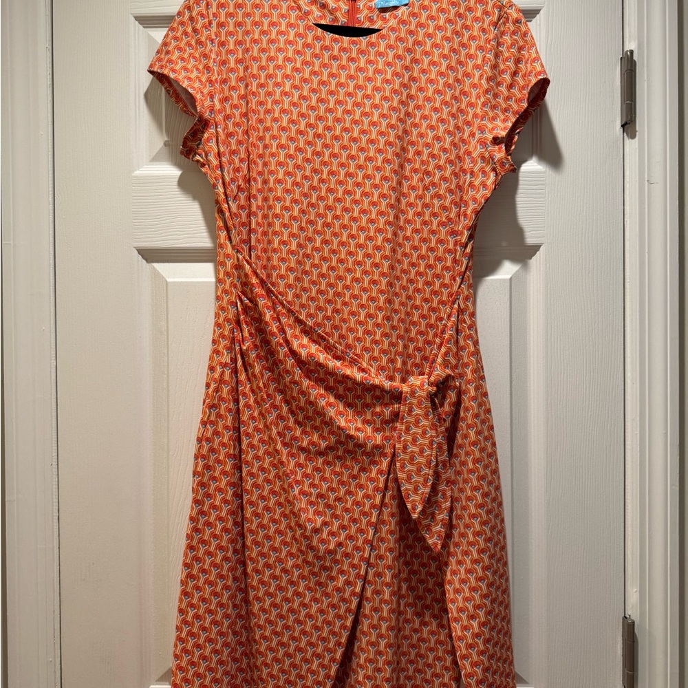 J. Mglaughlin Orange Patterned Women's Dress